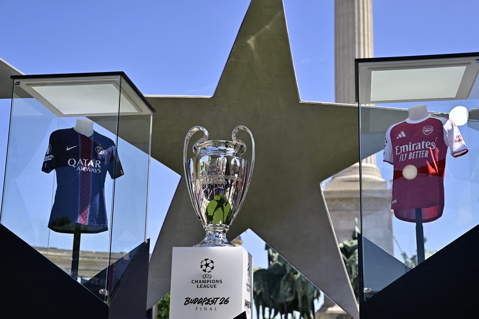 PSG x Arsenal se enfrentam pela final da Champions — Foto: Reuters