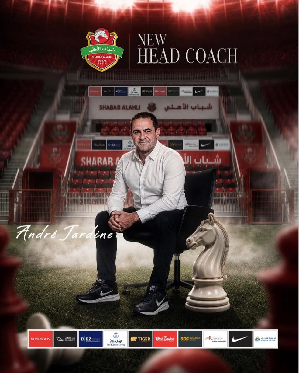 André Jardine é o novo técnico do Shabab Al-Ahli, dos Emirados Árabes:  "Sempre gostei de me desafiar" | Ge
