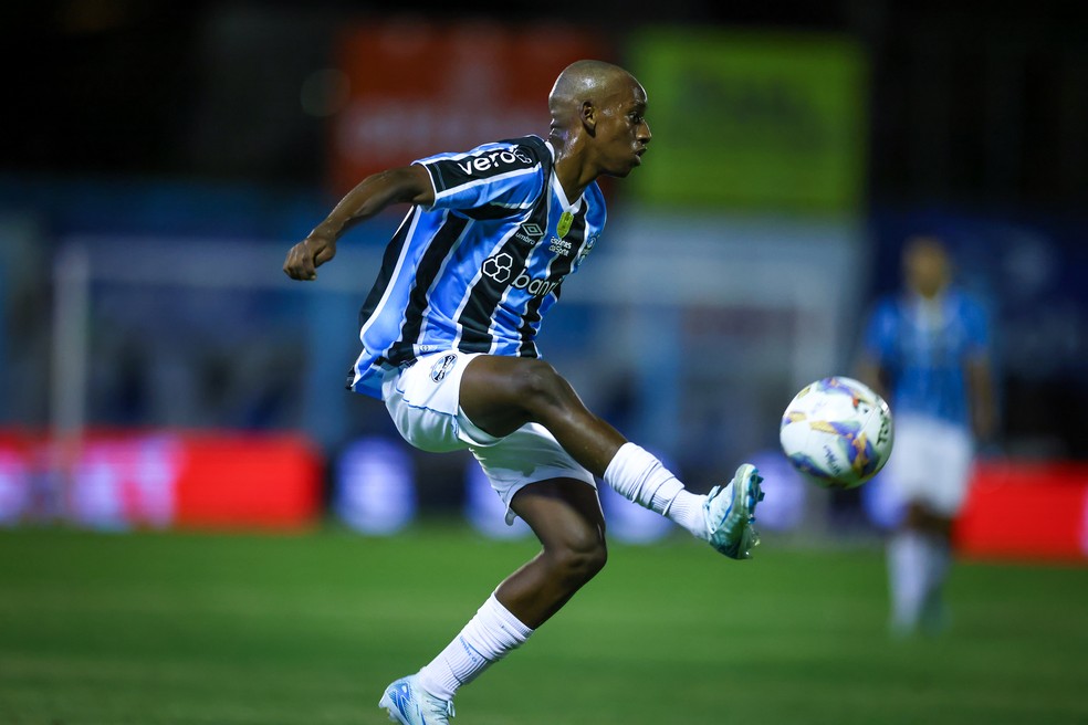 Gabriel Mec, estreante do Grêmio — Foto: Lucas Uebel/Grêmio