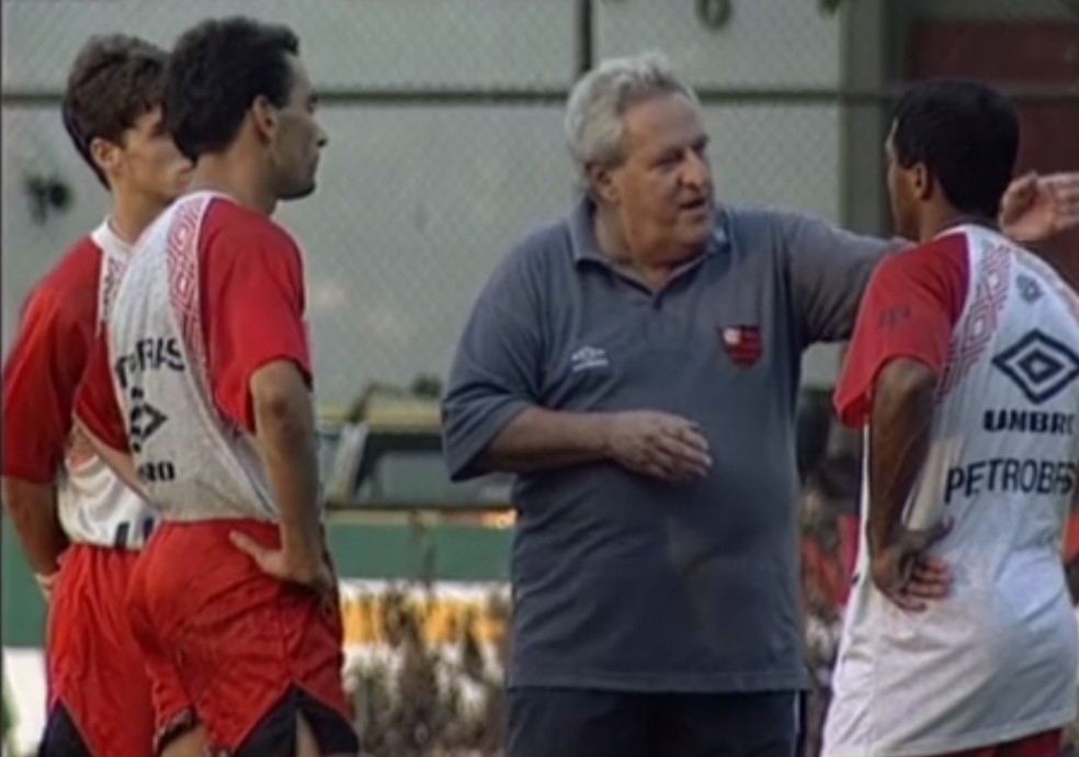 Apolinho; ex-técnico do Flamengo — Foto: Reprodução SporTV
