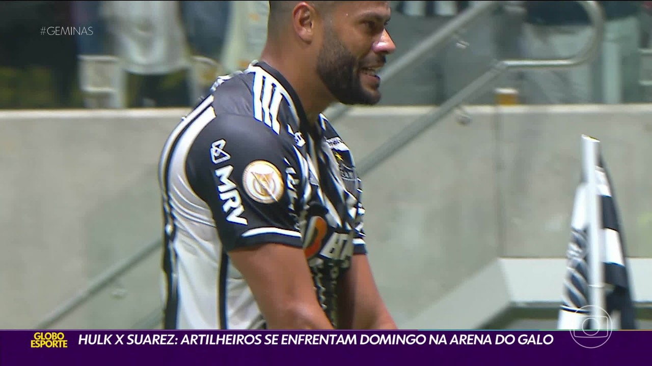 Hulk x Suárez: artilheiros se enfrentam domingo na Arena do Galo