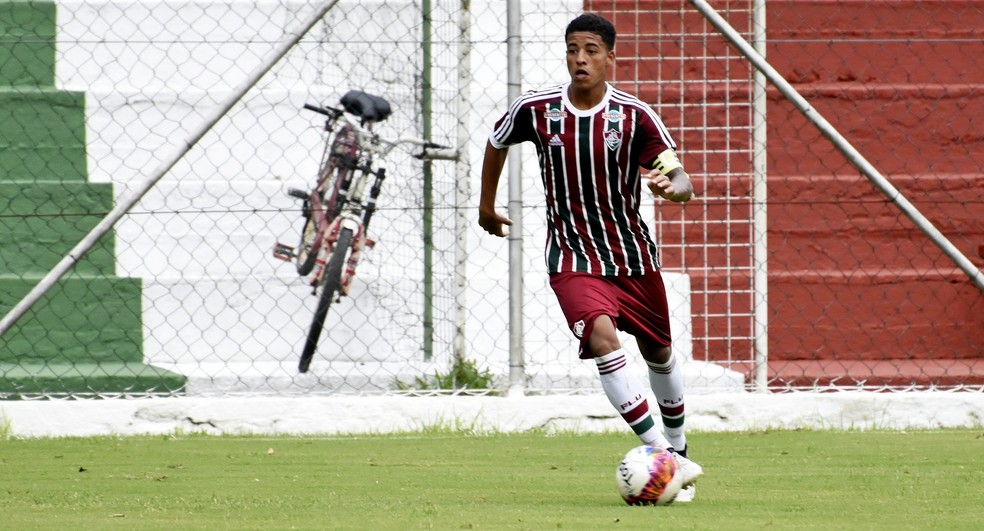 Paulinho é titular do sub-20 do Fluminense — Foto: MAILSON SANTANA/FLUMINENSE FC