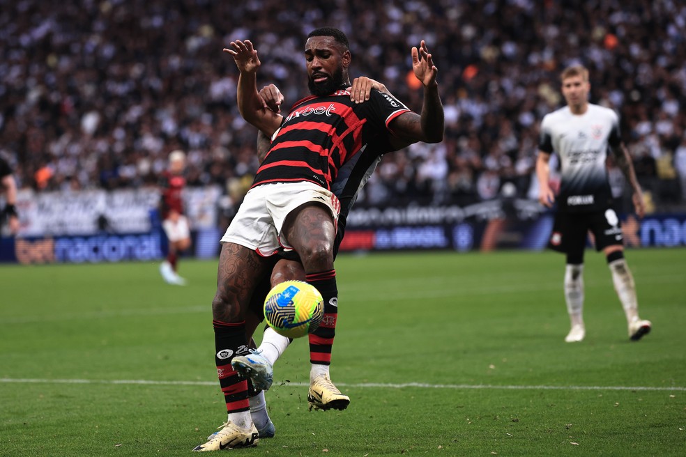 Gerson - Corinthians x Flamengo — Foto: Ettore Chiereguini/AGIF