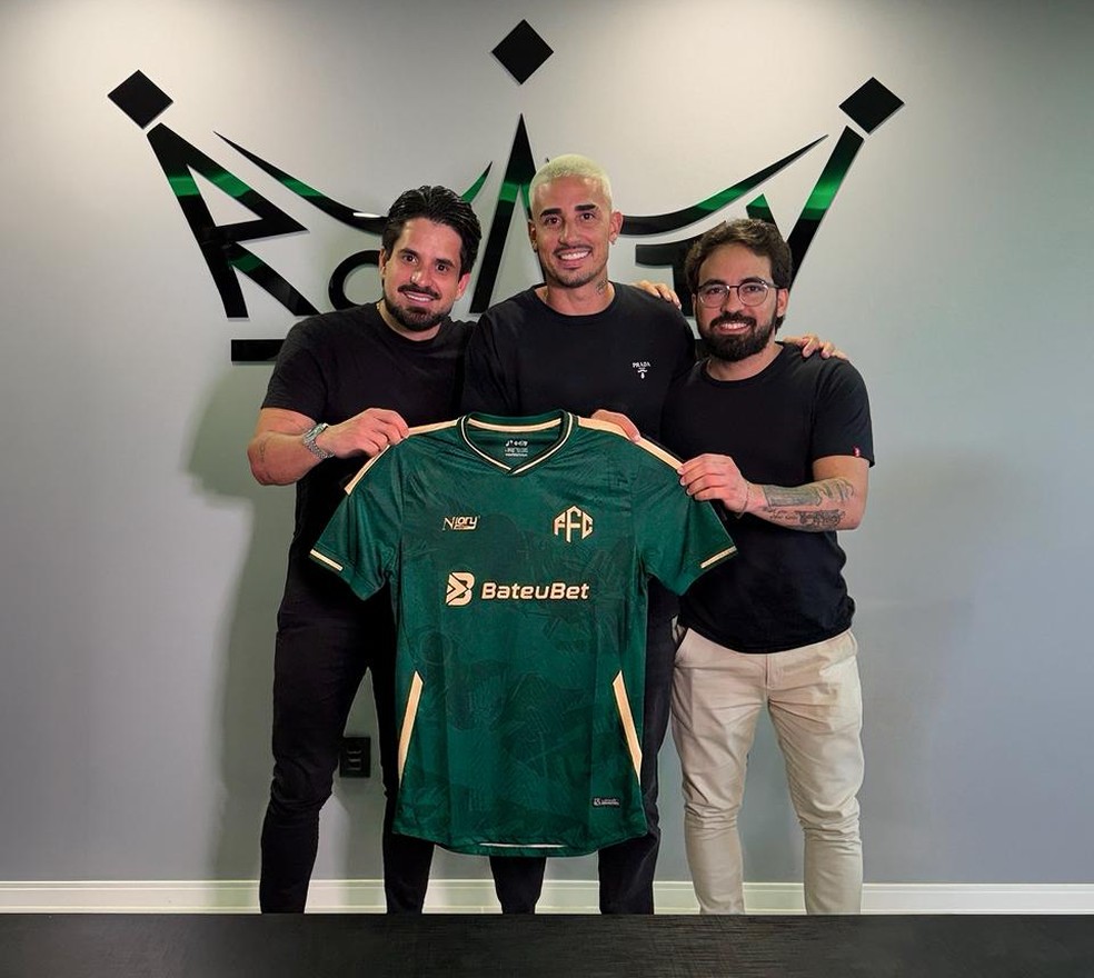 Thiago Galhardo, reforço do Feira FC — Foto: Feira FC / Divulgação