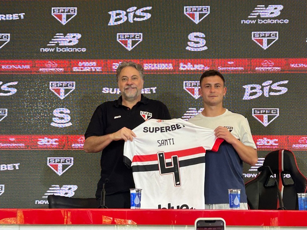 Santiago Longo é apresentado pelo São Paulo