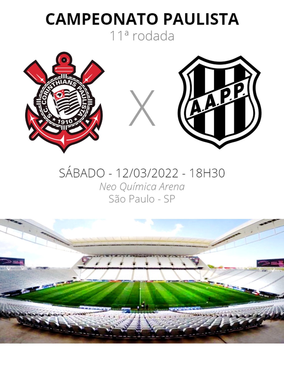Hoje tem jogo e o Posto - SC Corinthians Paulista