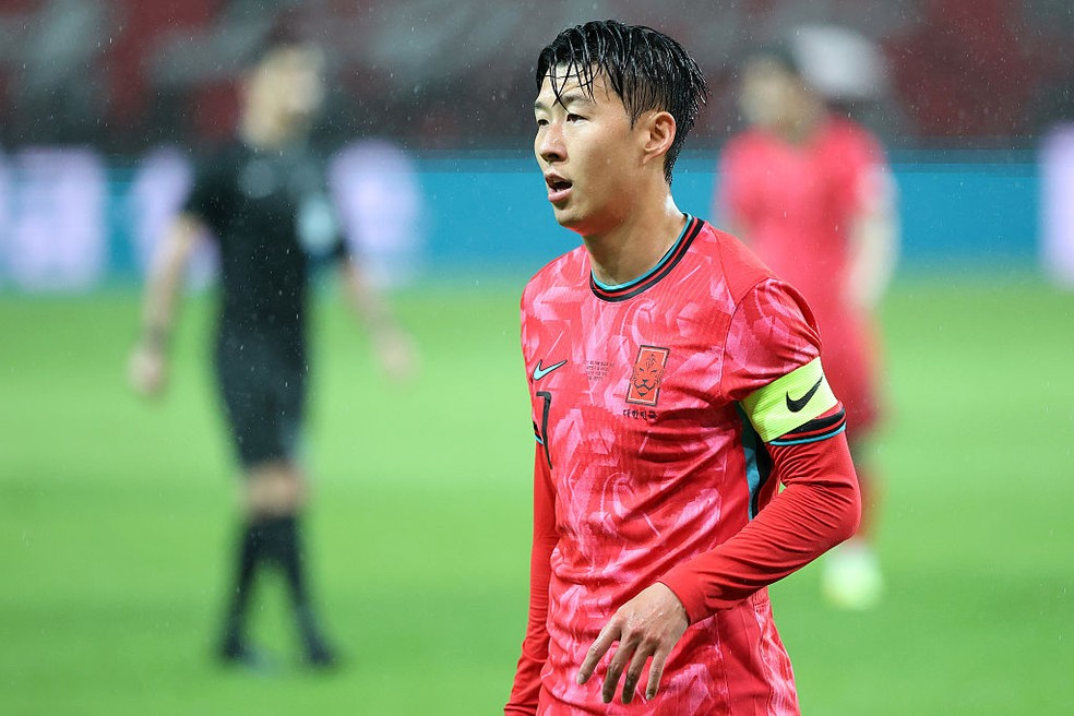Son em Coreia do Sul x Brasil — Foto: Chung Sung-Jun/Getty Images