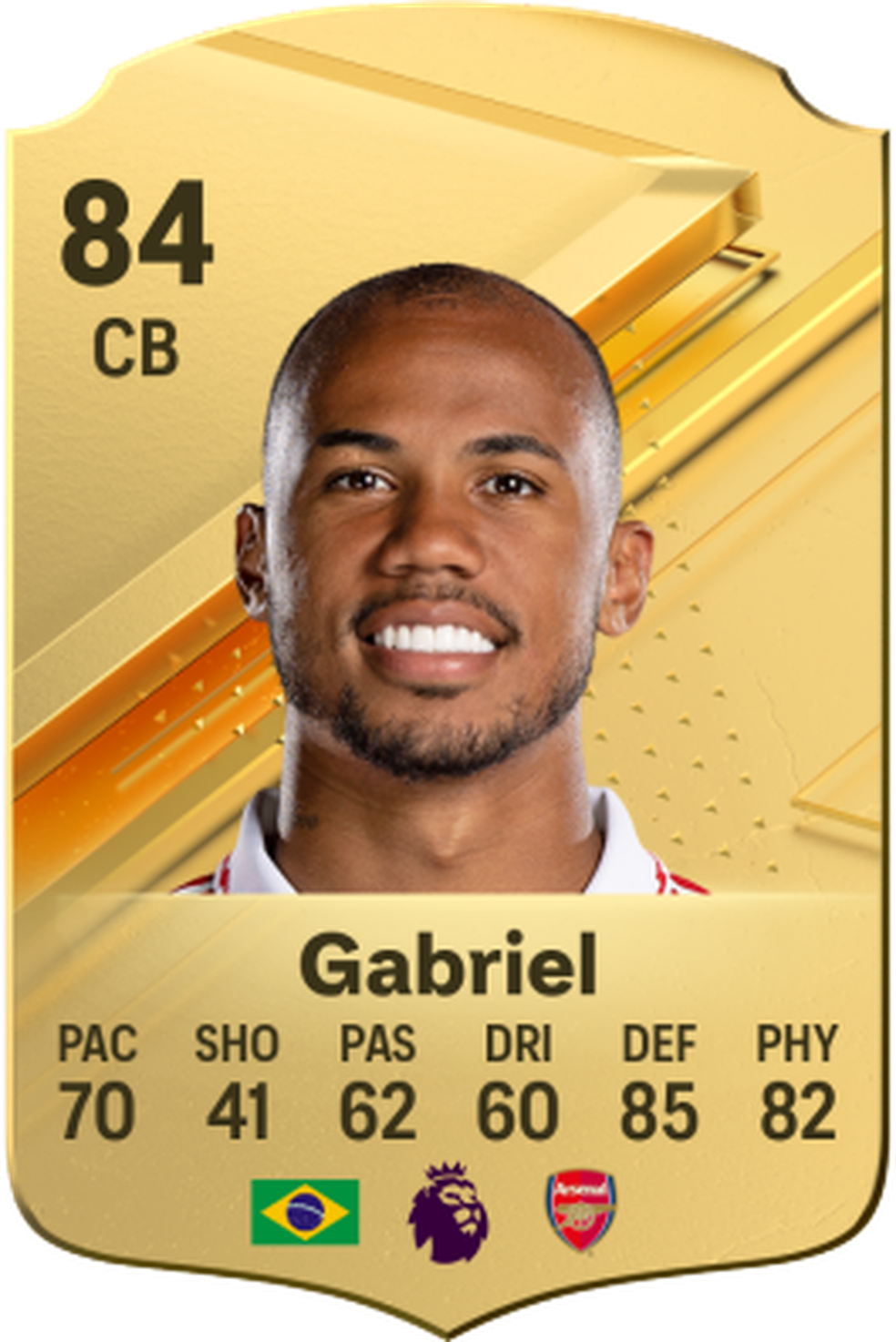 Carta do Gabriel no Ultimate Team — Foto: Reprodução/EA Sports