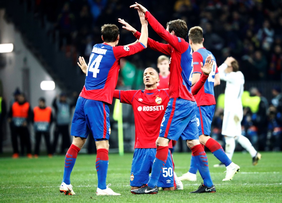 Rodrigo Becão celebra vitória do CSKA sobre o Spartak na Rússia