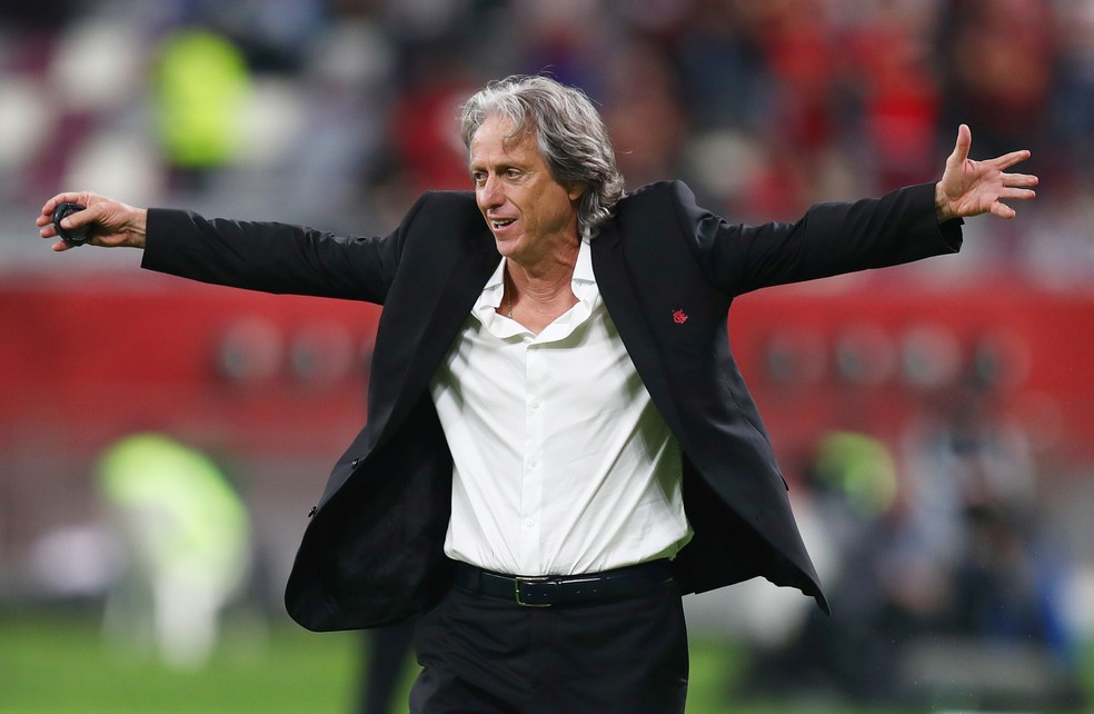 Jorge Jesus no Mundial de Clubes de 2019 — Foto: REUTERS/Ibraheem Al Omari