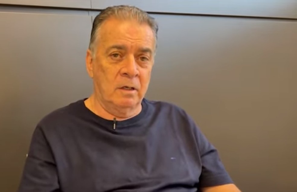 O então diretor de futebol do Botafogo-SP, Paulo Pelaipe — Foto: Reprodução/TV Botafogo