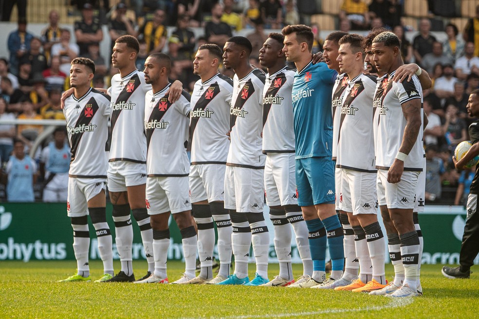 Time do Vasco contra o Criciúma — Foto: Leandro Amorim / Vasco