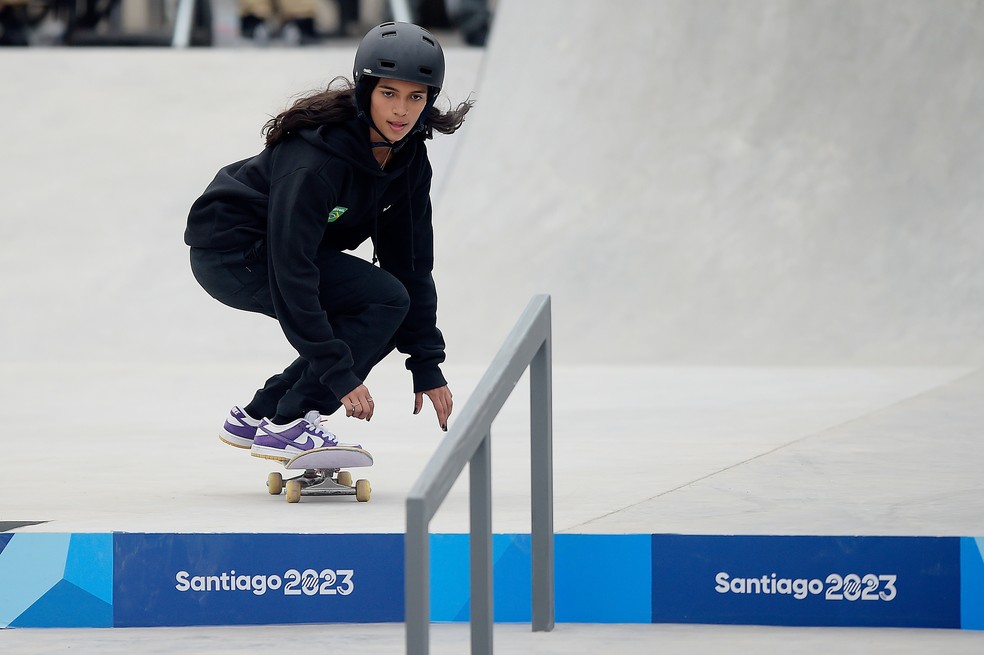 Rayssa Leal nos Jogos Pan-Americanos — Foto: Alexandre Loureiro/COB