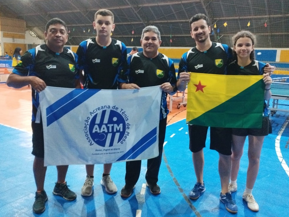 Acre disputa Brasileirão de Verão Interclubes Olímpico de Tênis de Mesa, em Blumenau (SC) — Foto: Divulgação/FTMEAC