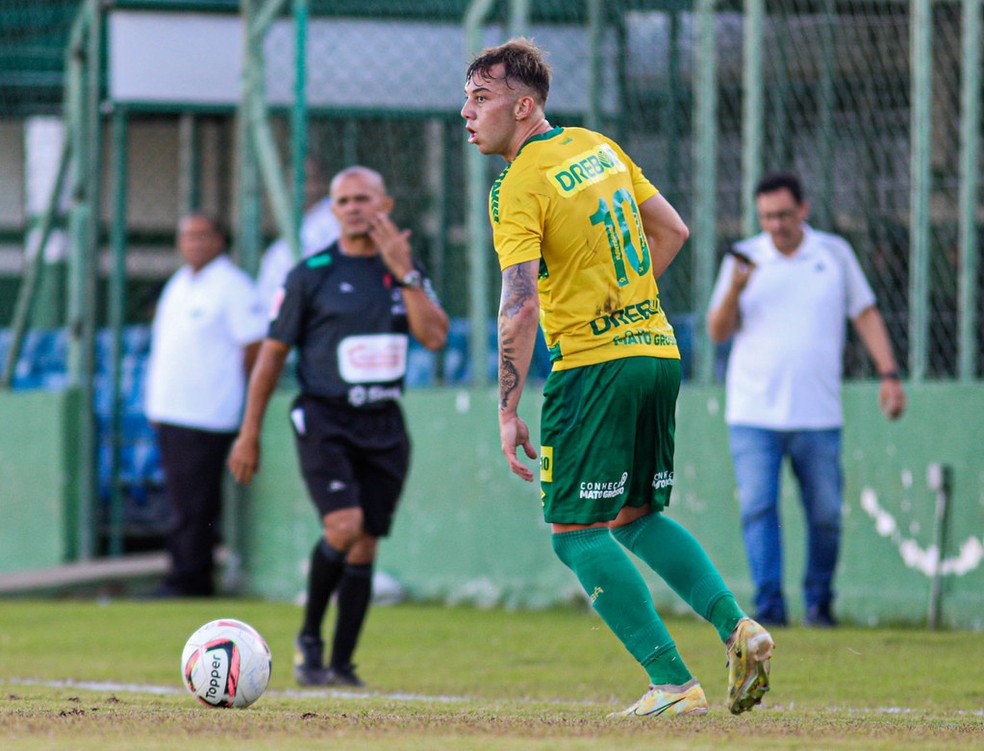 Luiz Felipe, meia do sub-20 do Cuiabá — Foto: AssCom Dourado