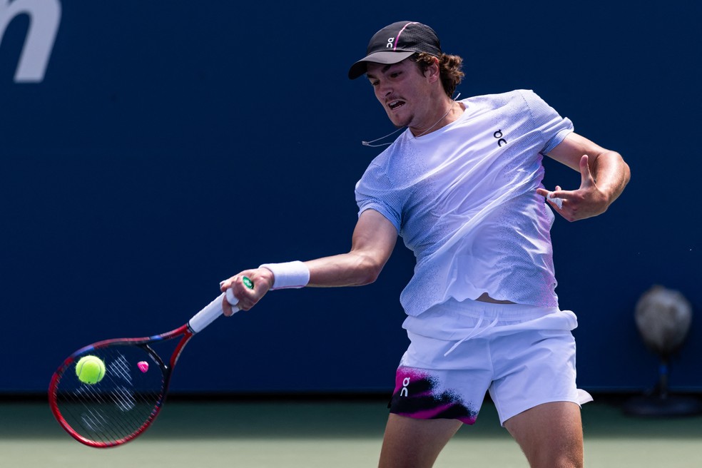 João Fonseca parou na segunda rodada do US Open — Foto: Mike Frey-Imagn Images
