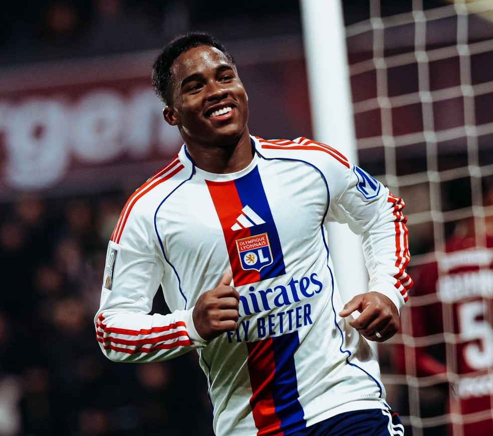Endrick, atacante do Lyon — Foto: Divulgação | Olympique Lyonnais