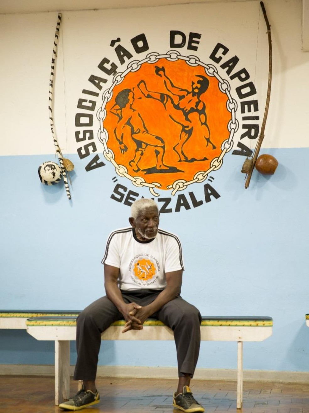 Mestre Sombra em atividade de formação