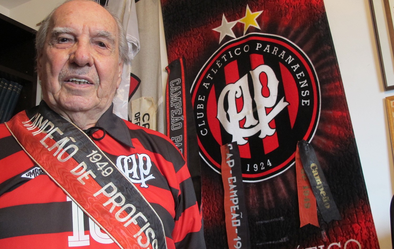 Jackson Nascimento, ídolo do Athletico, morre aos 102 anos