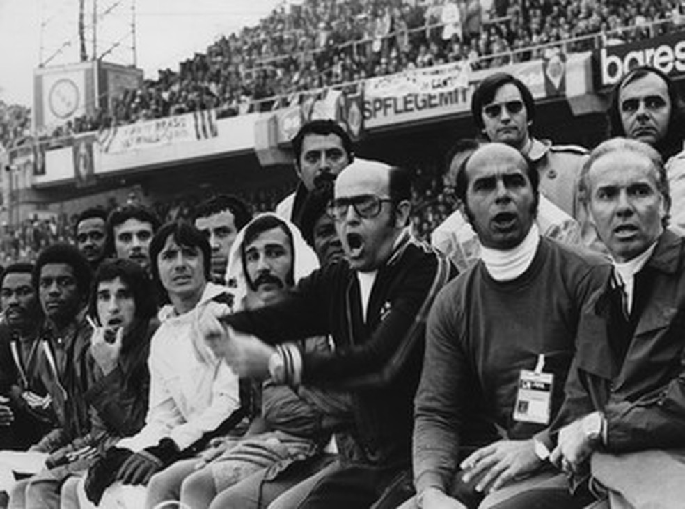 Zagallo foi técnico do Brasil na Copa do Mundo de 1974 — Foto: Agência Getty Images