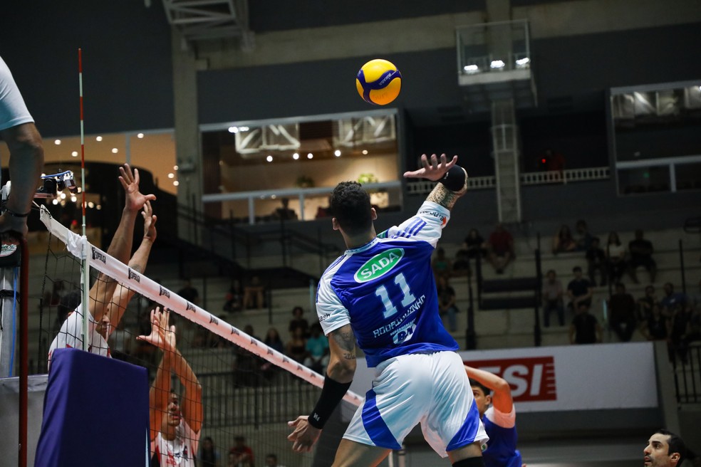 Sesi-Bauru x Cruzeiro, Superliga Masculina — Foto: Felipe Wiira/Sesi-SP