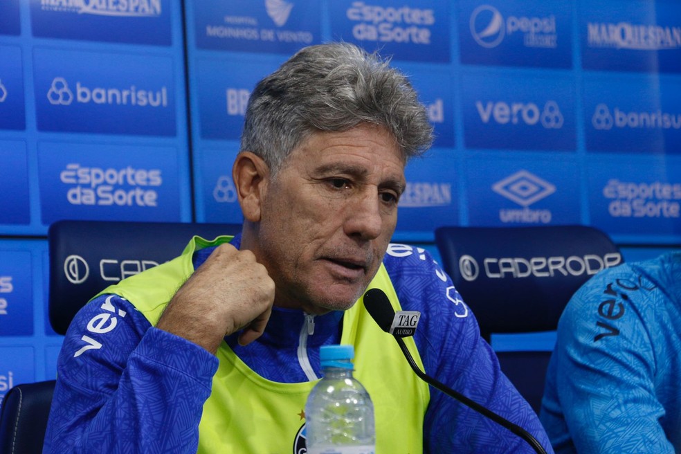 Renato, técnico do Grêmio — Foto: João Victor Teixeira