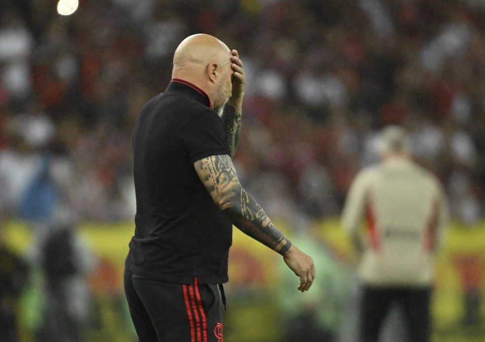 sampaoli, flamengo, são paulo, maracanã — Foto: André Durão