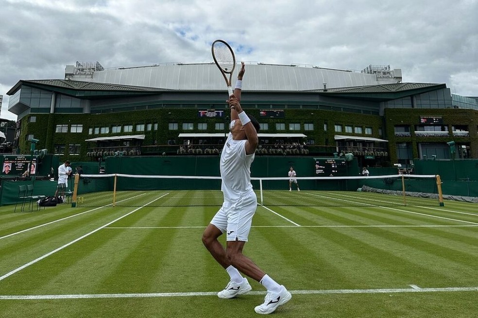 Thiago Monteiro é eliminado na estreia em Wimbledon — Foto: Divulgação / Redes Sociais