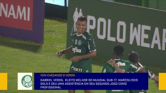 Fabíola Andrade se rende ao futebol de Gabriel Veron, do Palmeiras: "Camisa não pesou"