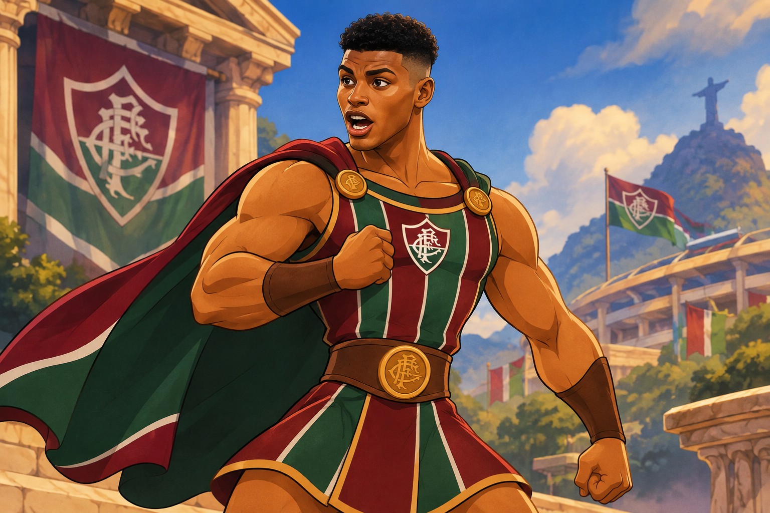 Hércules incorpora o herói do Olimpo e assume missão de decidir para o Fluminense