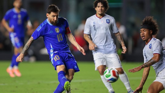 Messi bate recorde de assistências em vitória da Argentina - Foto: (Sam Navarro-Imagn Images/Reuters)