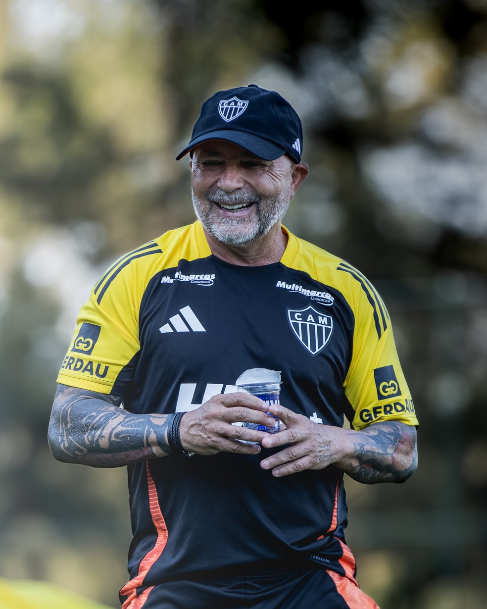 Sampaoli; Atlético-MG — Foto: Pedro Souza / Atlético-MG