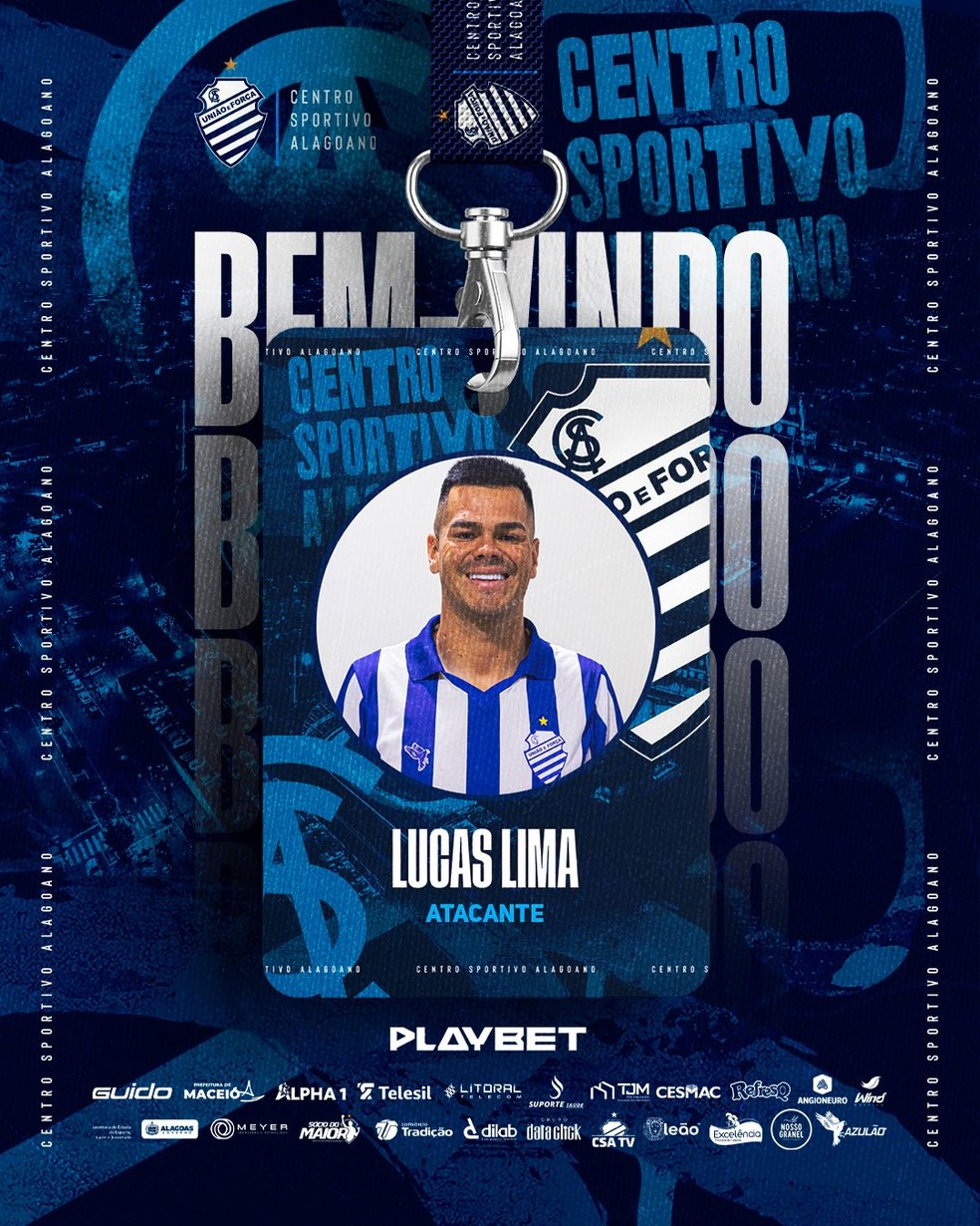 Lucas Lima é contratado pelo CSA — Foto: ASCOM CSA