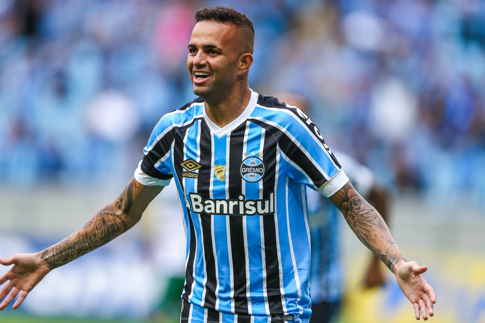 Luan ganhou a Libertadores e Copa do Brasil pelo Grêmio — Foto: Lucas Uebel/Grêmio