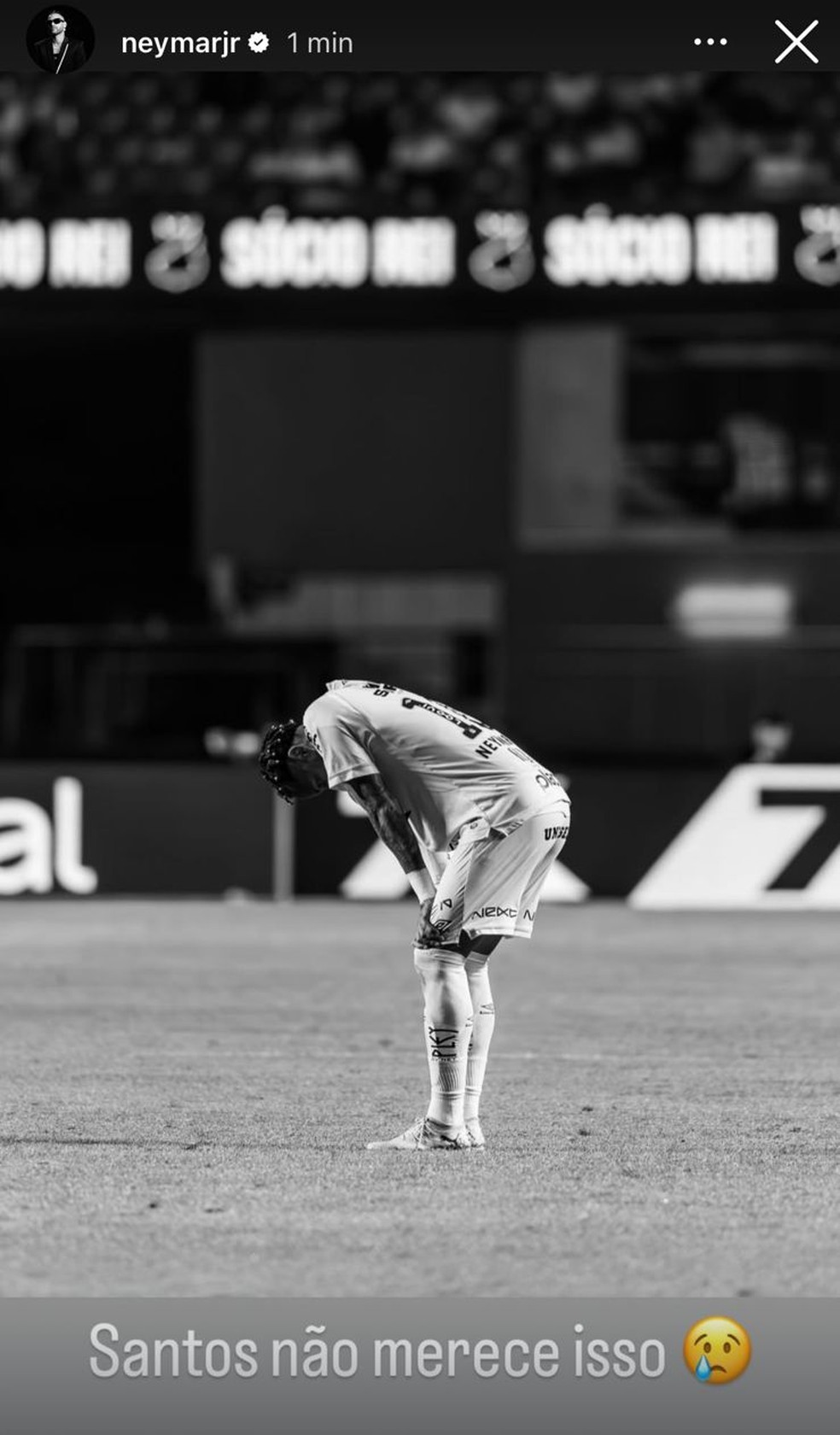 Neymar desabafa nas redes sociais — Foto: Reprodução