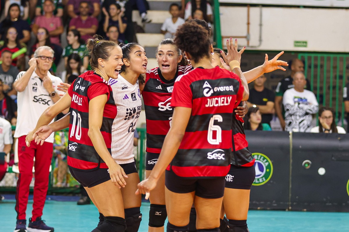 Cesc Flamengo beats Brasilia in the last match of the first stage of the Premier League |  volleyball