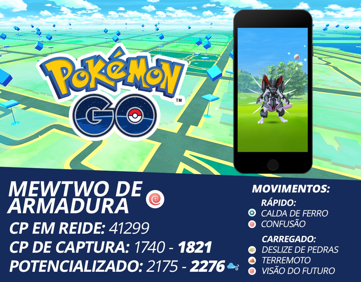 Pokémon GO: como pegar Mewtwo de Armadura nas reides, melhores ataques e  counters, e-sportv