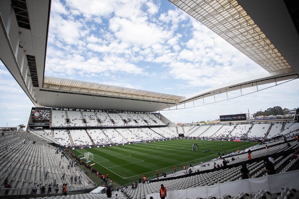 Corinthians tem dívida de cerca de R$ 600 milhões pela Neo Química Arena — Foto: Leonardo Sguaçabia