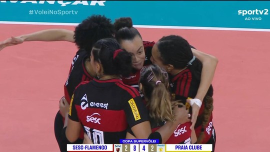 Sesc-Flamengo bate Praia Clube de virada e conquista Copa Super Vôlei