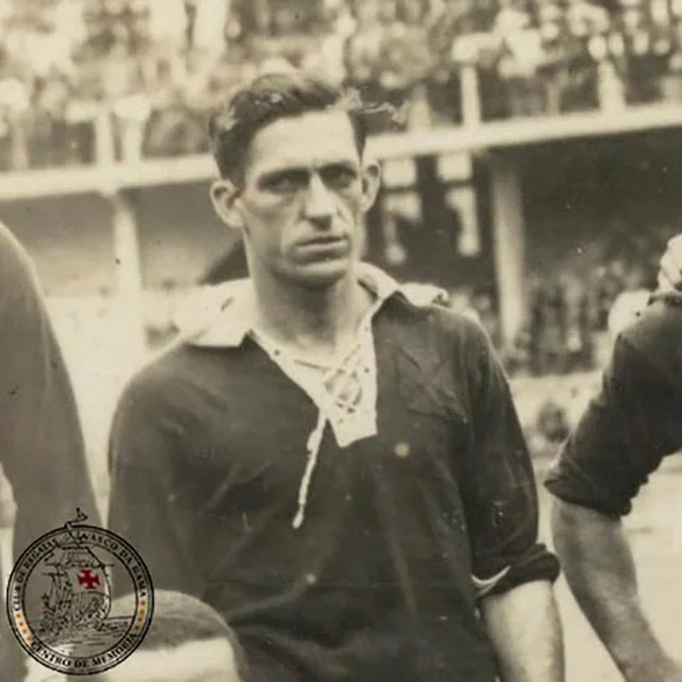 Arthur, jogador do Vasco em 1923 — Foto: Divulgação/Vasco