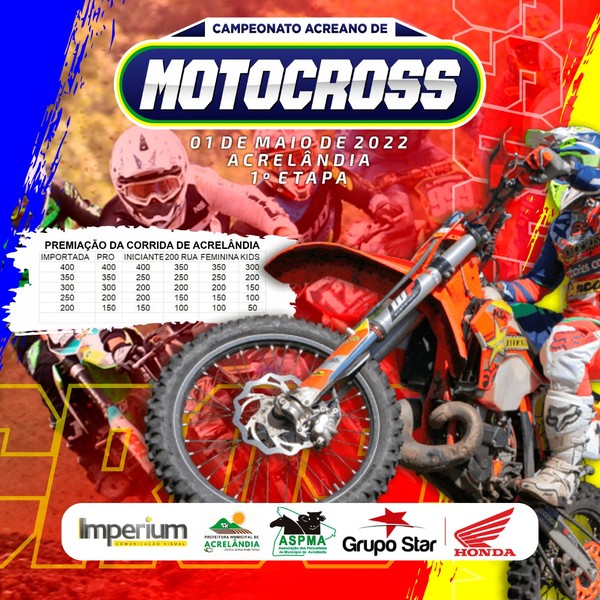 Distrito Federal recebe Circuito de Motocross a partir desta sexta-feira