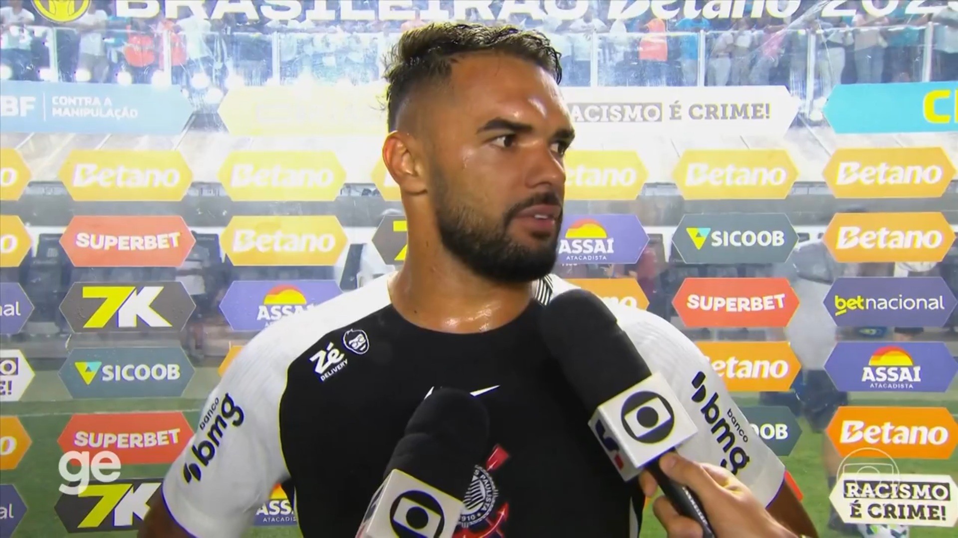 Raniele critica desempenho do Corinthians e classifica primeiro tempo como inaceitável