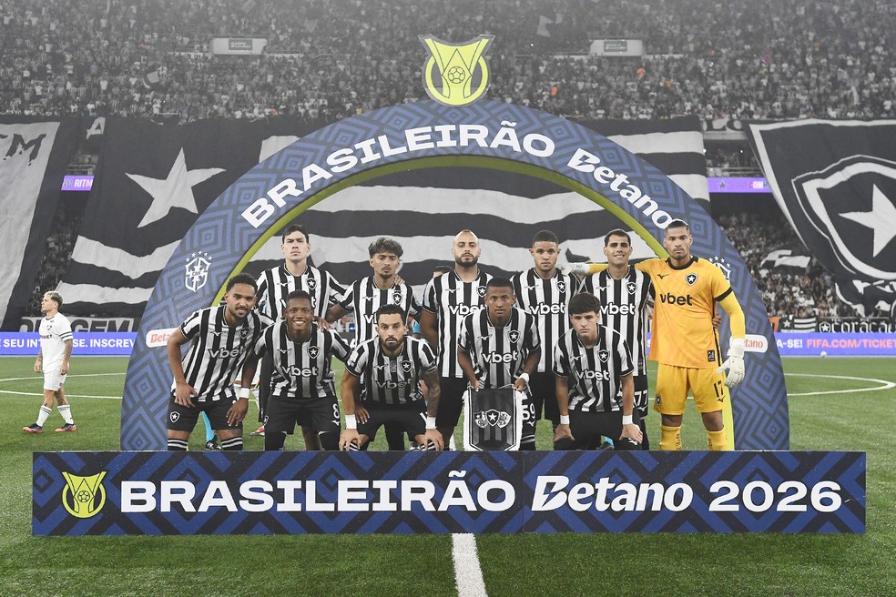 Botafogo posado antes do jogo contra o Fluminense — Foto: Alexandre Durão