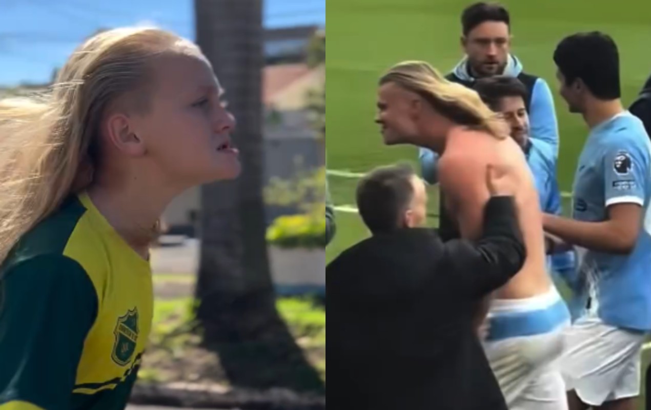 Conheça o "Mini Haaland" do interior, que viralizou por semelhança com astro norueguês