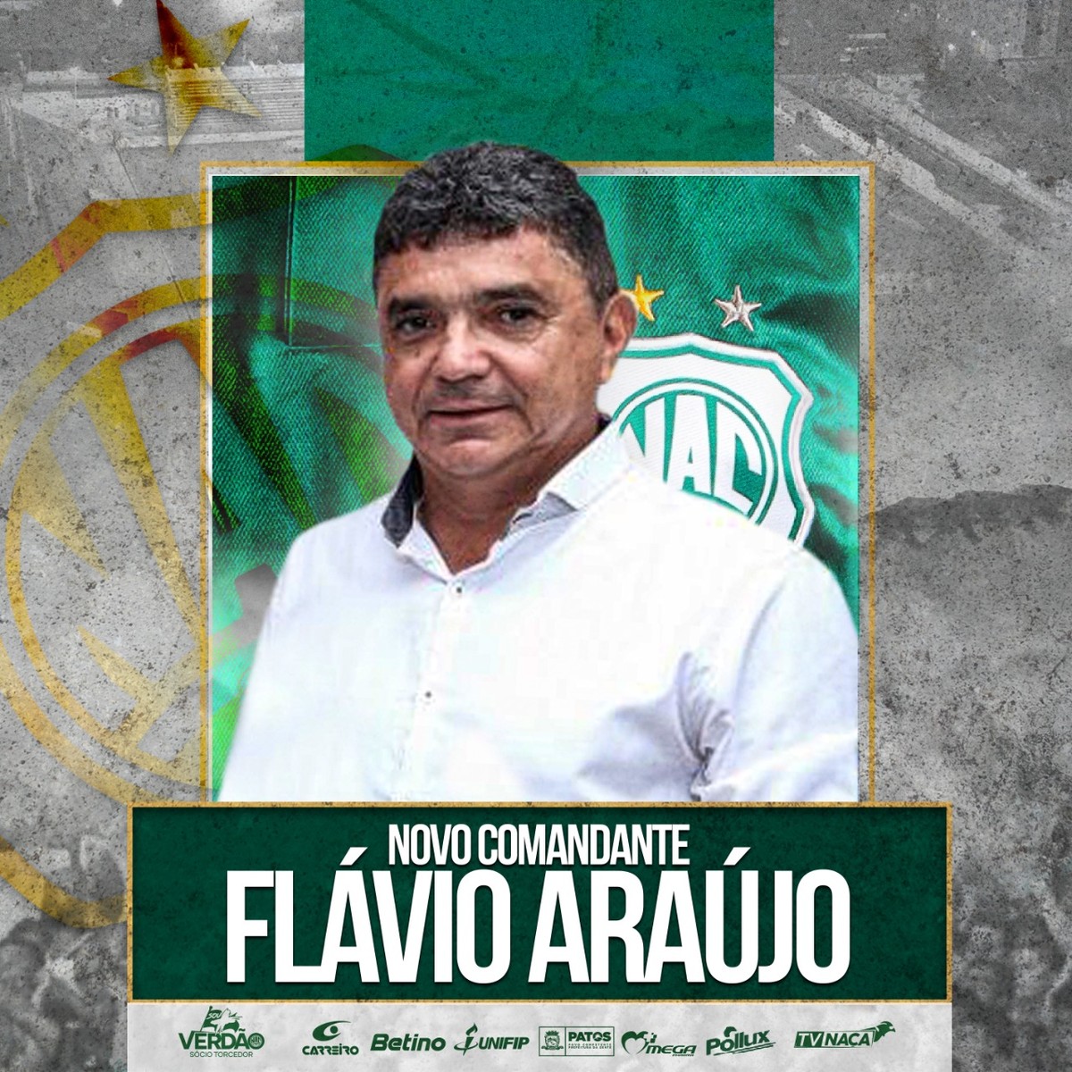 Nacional de Patos anuncia Flávio Araújo ex-Campinense como novo
