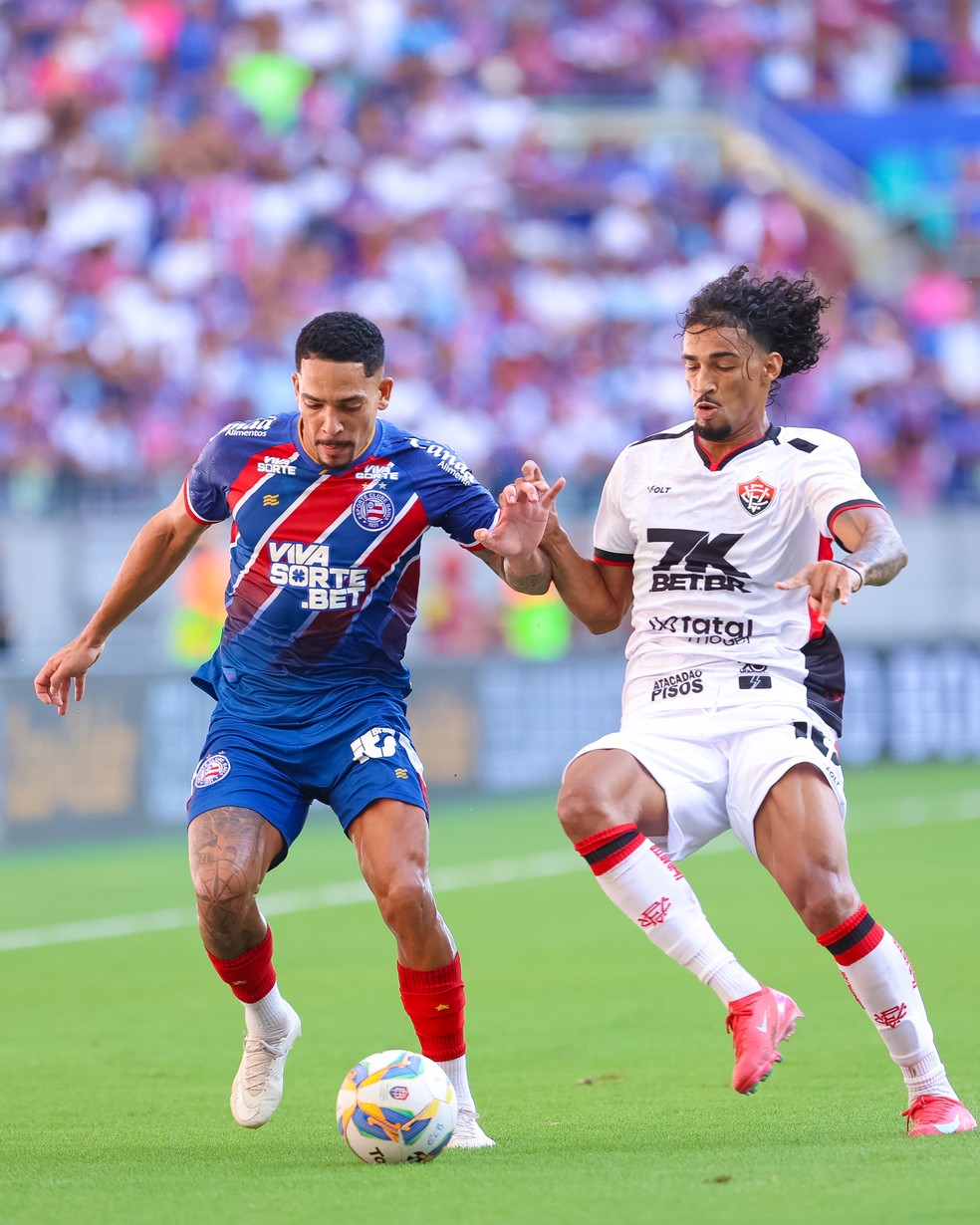 Times goleadores em 2025, Bahia e Vitória ficaram no 0 a 0 no único clássico do ano até agora — Foto: Catarina Brandão/E C Bahia