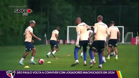 São Paulo volta a conviver com jogadores machucadospalpite aposta esportiva2024 - Programa: Globo Esporte SP 