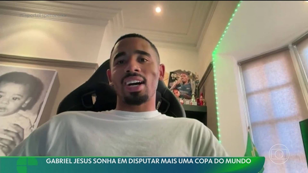 Gabriel Jesus vai ao Camp Nou para acompanhar Barcelona x Rayo