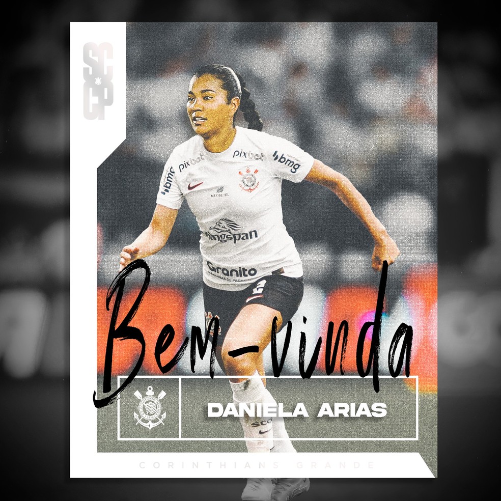 Daniela Arias vai reforçar o Corinthians Feminino em 2024 — Foto: Divulgação