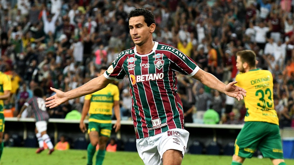 Ganso fez gol e deu assist&ecirc;ncia em vit&oacute;ria sobre o Cuiab&aacute; &mdash; Foto: Mailson Santana / Fluminense FC